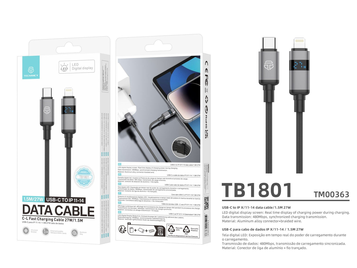 Techancy Lightning Display Pro 27W